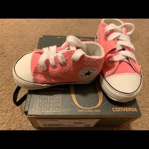Baby pink converse